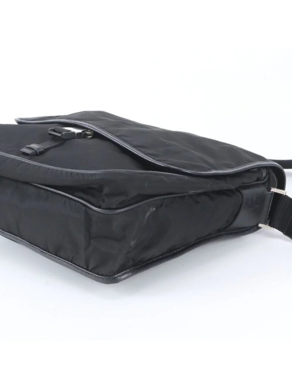 Prada Okayama Tenmaya Tessuto Nylon Leather Shoulder Bag Crossbody